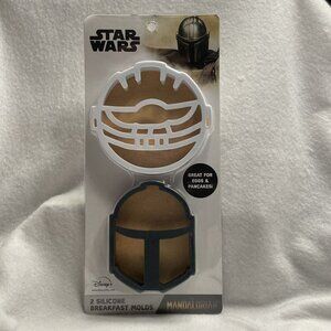 Baby Yoda Mandalorian Grogu Star Wars Silicone Breakfast Pancake Egg Molds NEW